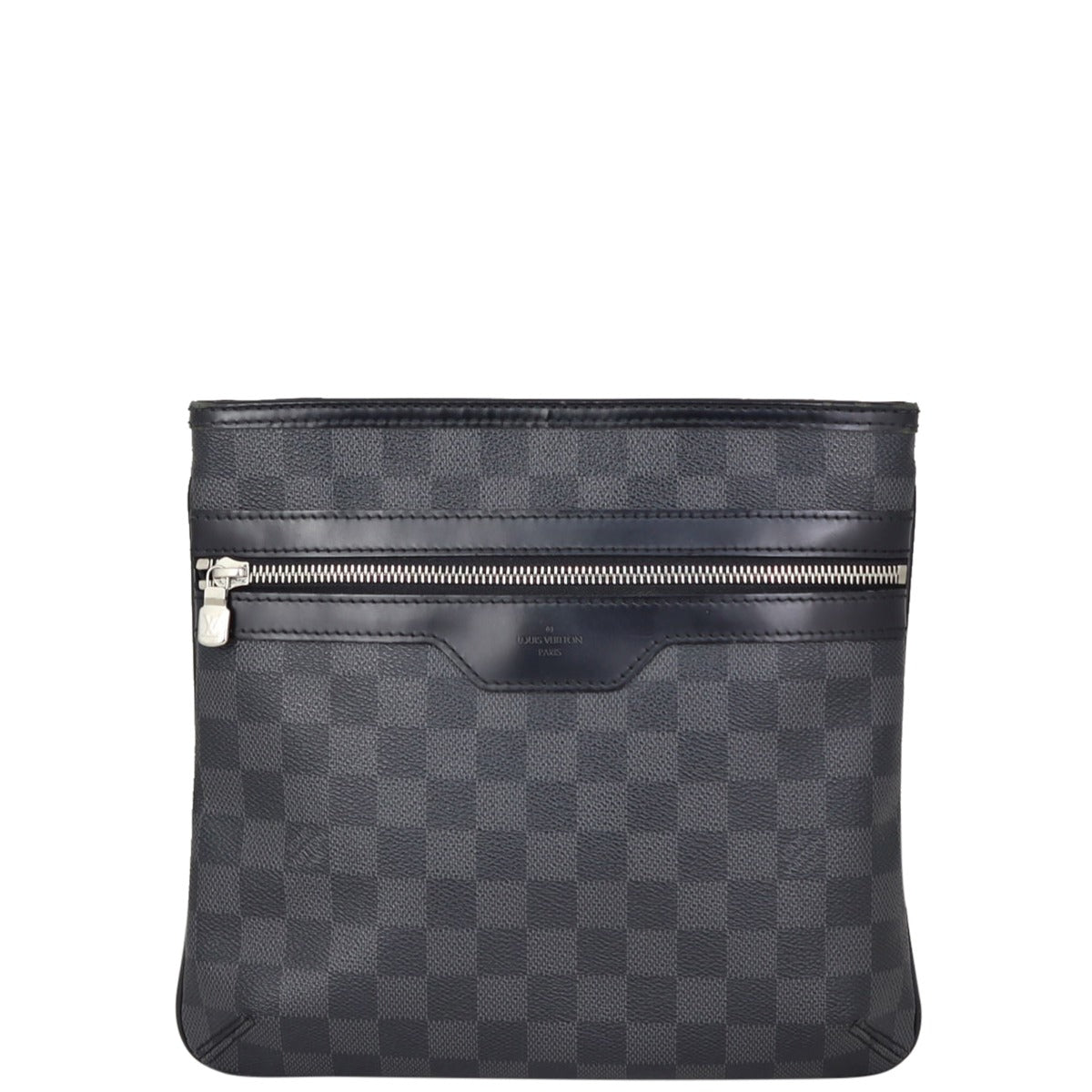 Louis Vuitton Thomas Messenger Bag Damier Graphite Front

