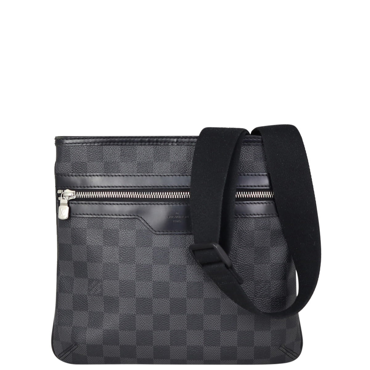 Louis Vuitton Thomas Messenger Bag Damier Graphite Front
