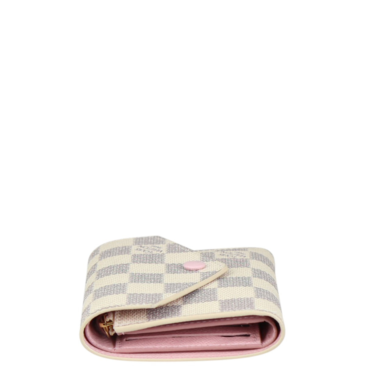 Louis Vuitton Victorine Wallet Damier Azur Side
