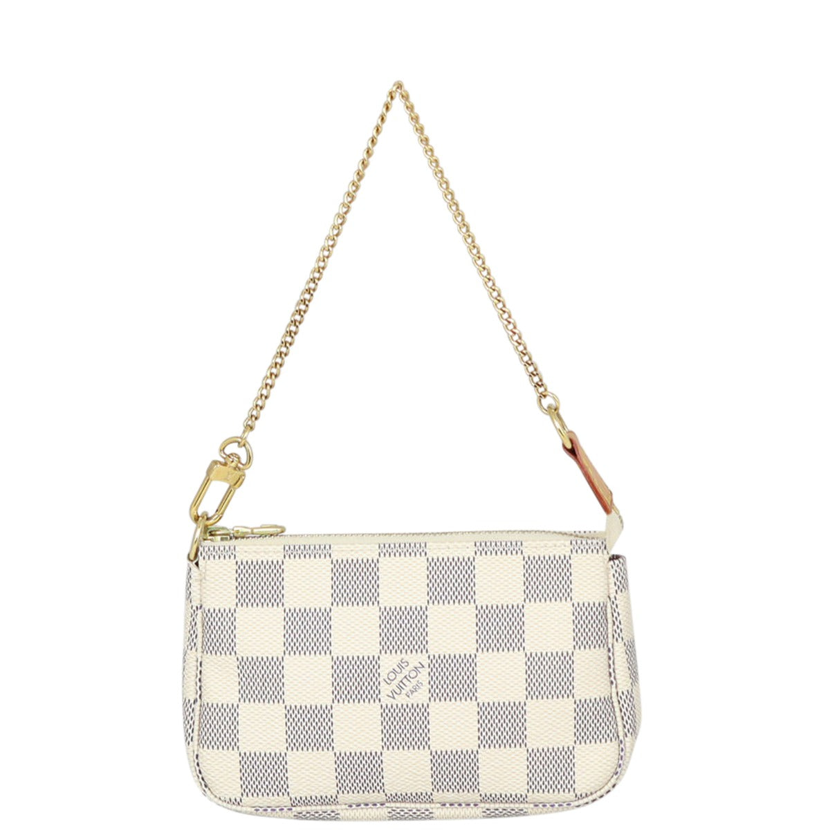 Louis Vuitton Mini Pochette Accessories Damier Azur Front
