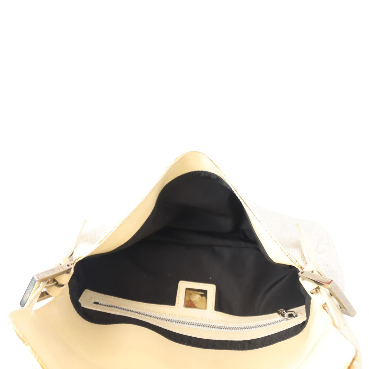Fendi Beaded Baguette Bag Whole interior

