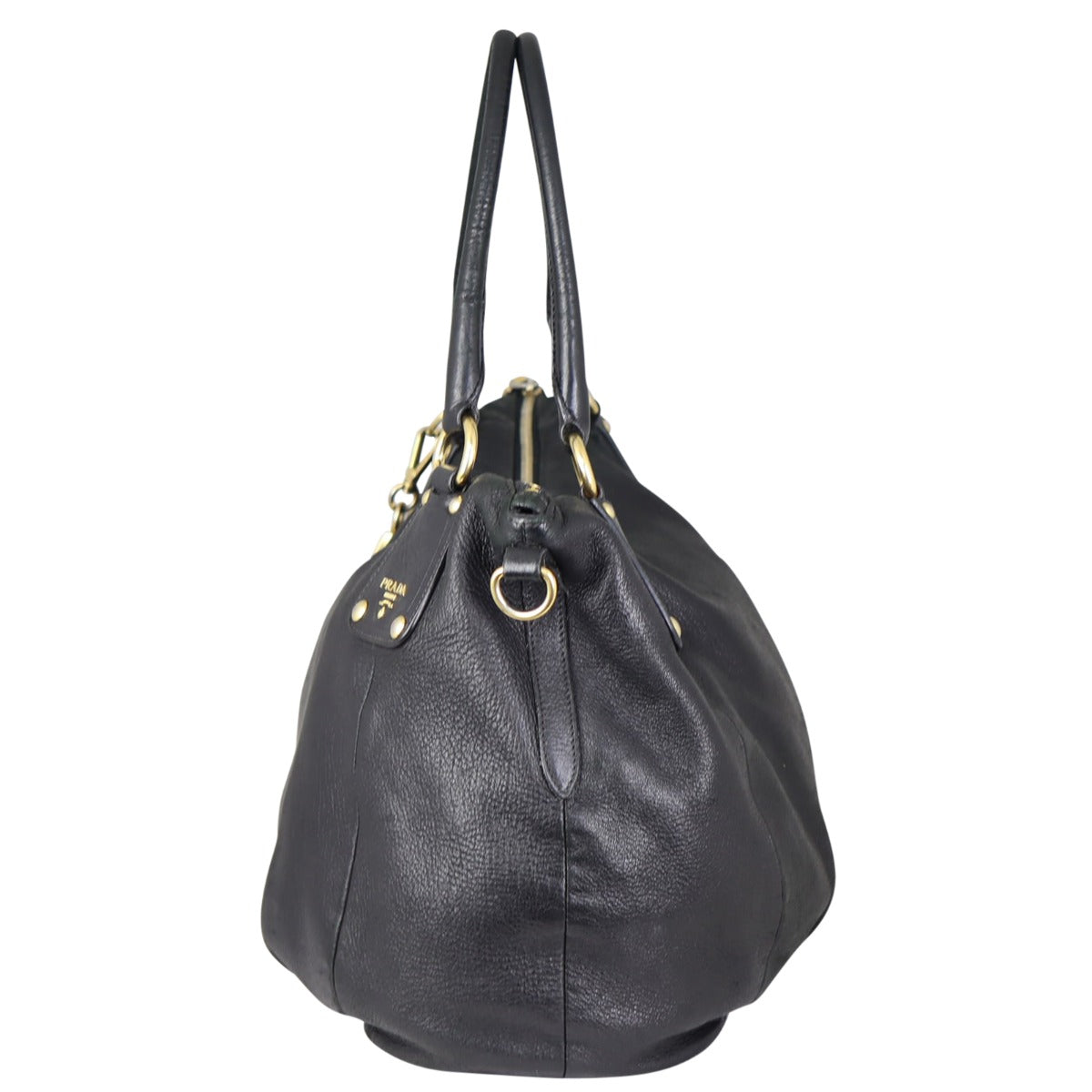 Prada Leather Satchel Front Side


