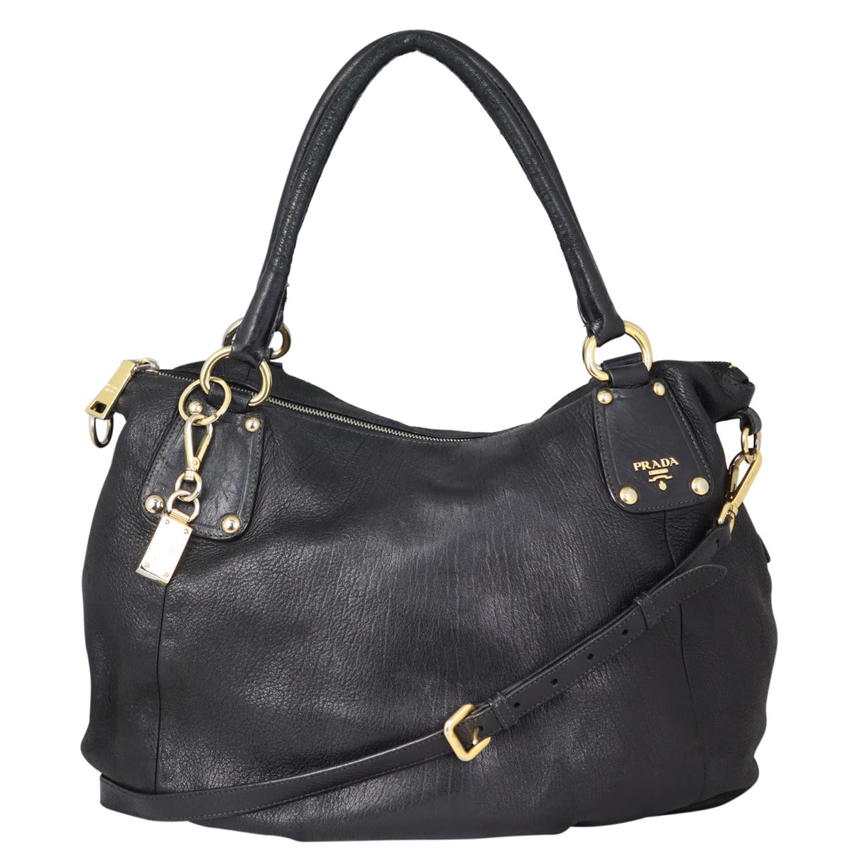 Prada Leather Satchel Front
