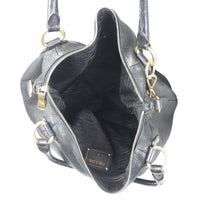 Prada Leather Satchel Front Whole interior


