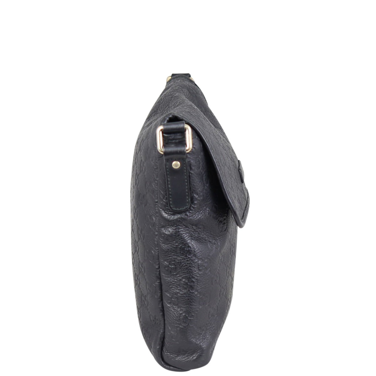 Gucci Guccissima Messenger Bag  Side
