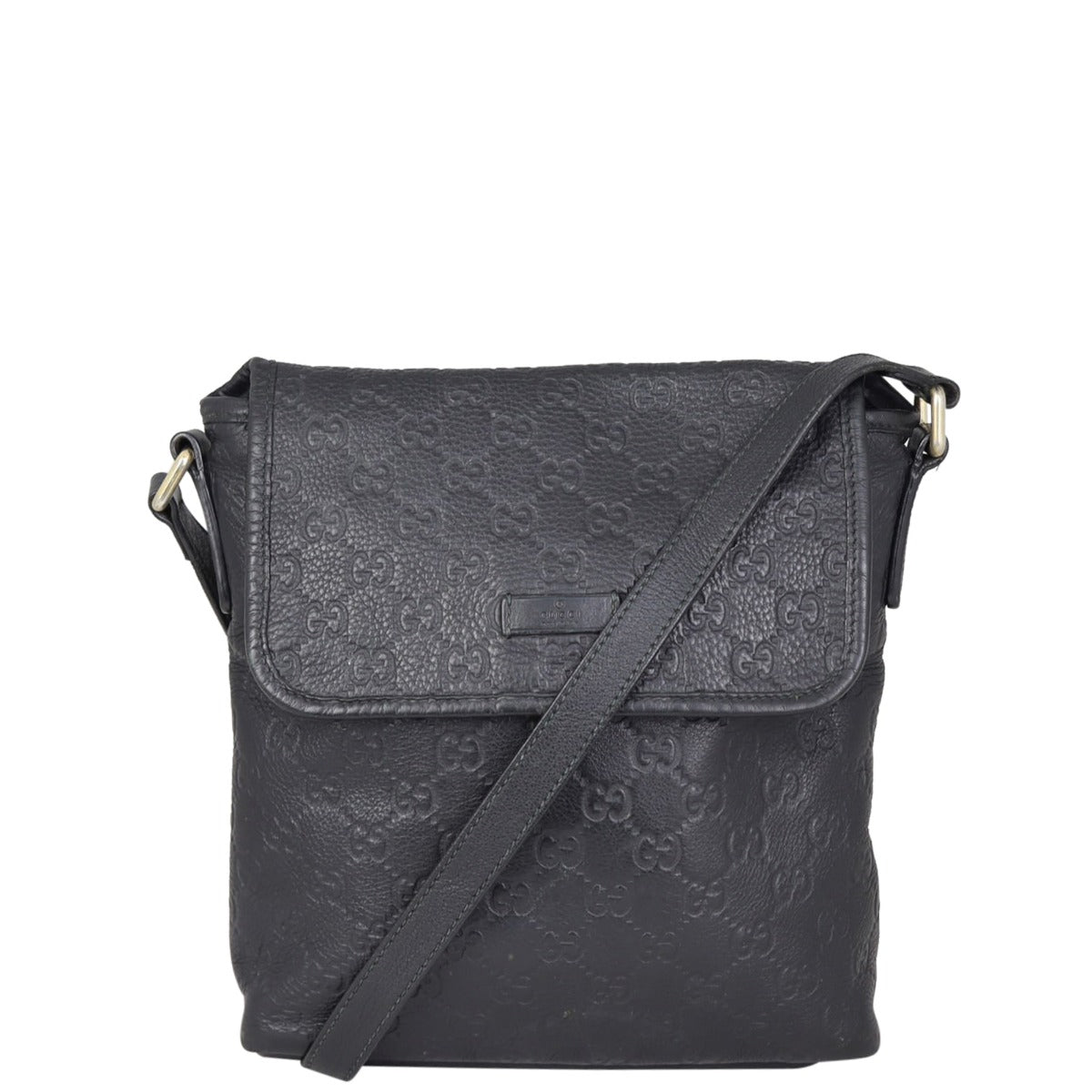 Gucci Guccissima Messenger Bag  Front
