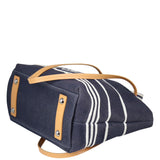 Chanel Denim Large Shopper Tote Corner
