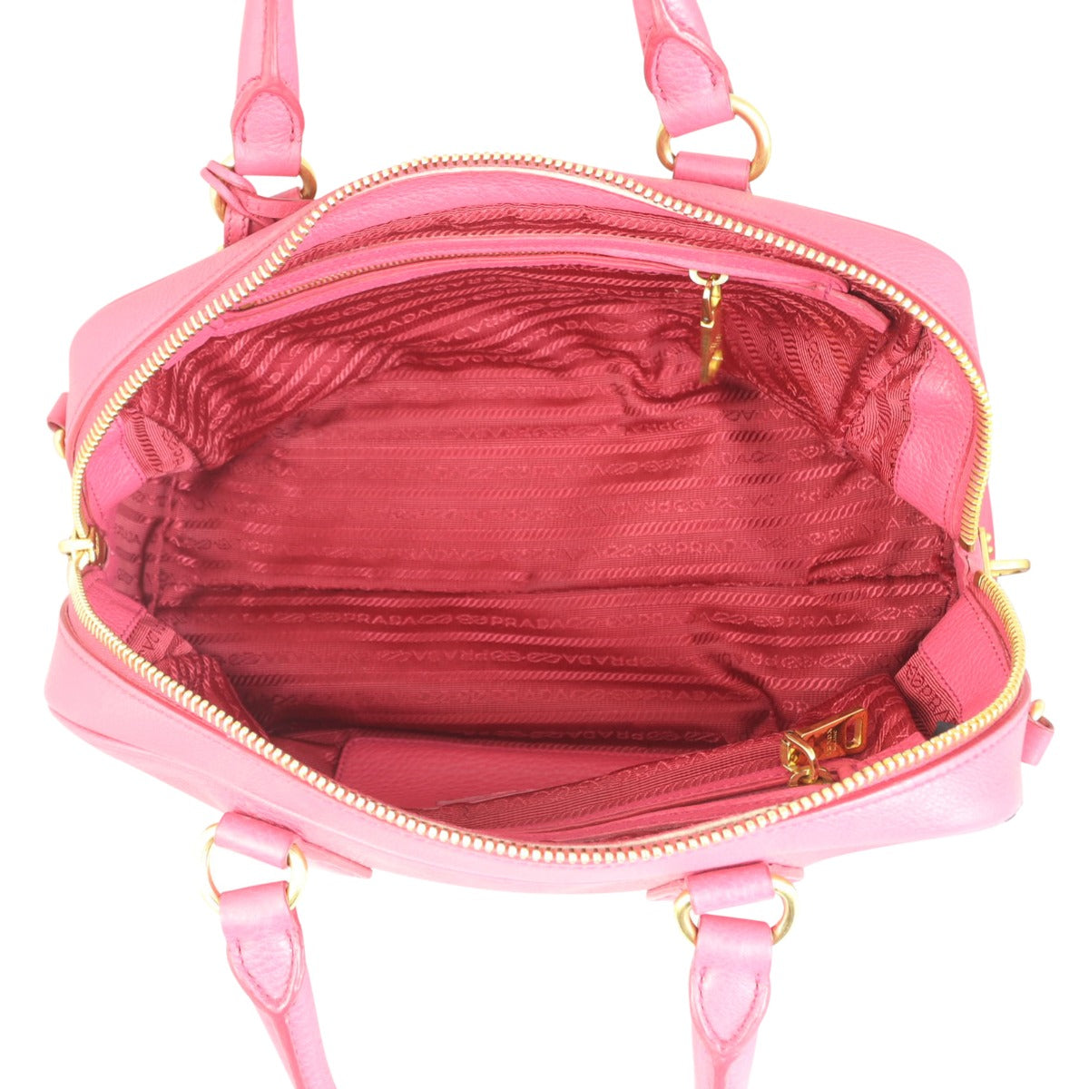 Prada Vitello Daino Bowler Whole interior

