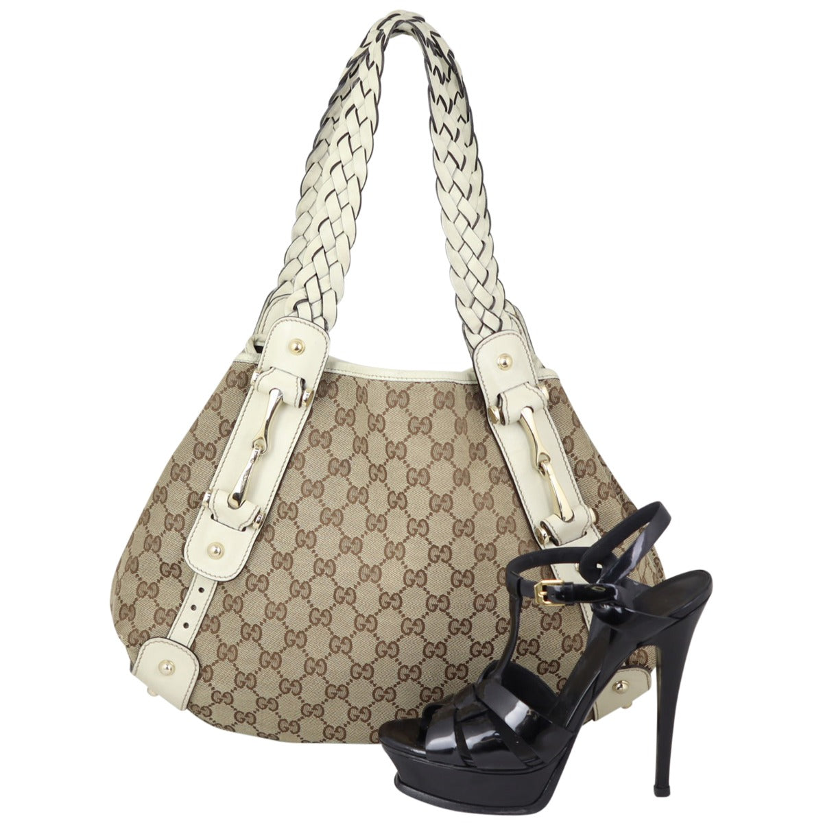 Gucci GG Canvas Medium Pelham Hobo Shoe
