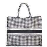 Dior Houndstooth Book Tote Back