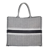 Dior Houndstooth Book Tote Back