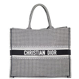 Dior Houndstooth Book Tote Front