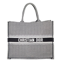 Dior Houndstooth Book Tote Front
