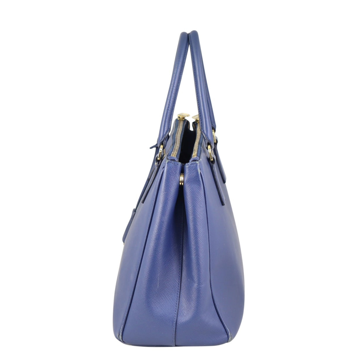 Prada Saffiano Lux Galleria Double Zip Tote Medium Side
