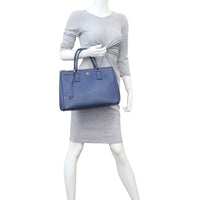 Prada Saffiano Lux Galleria Double Zip Tote Medium Mannequin
