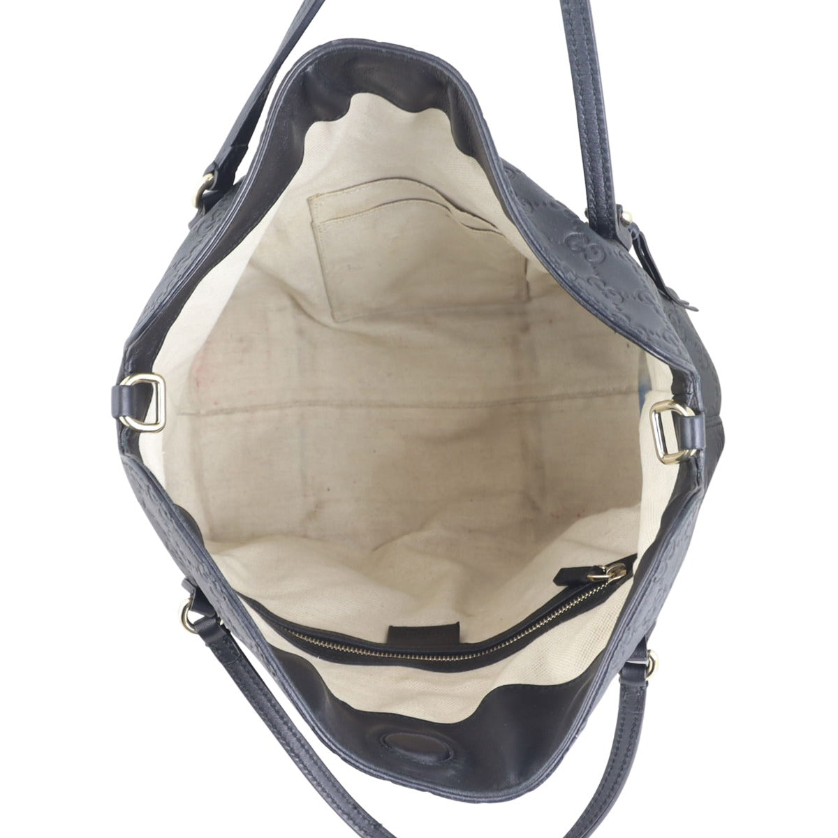 Gucci Guccissima Bree Satchel Whole interior


