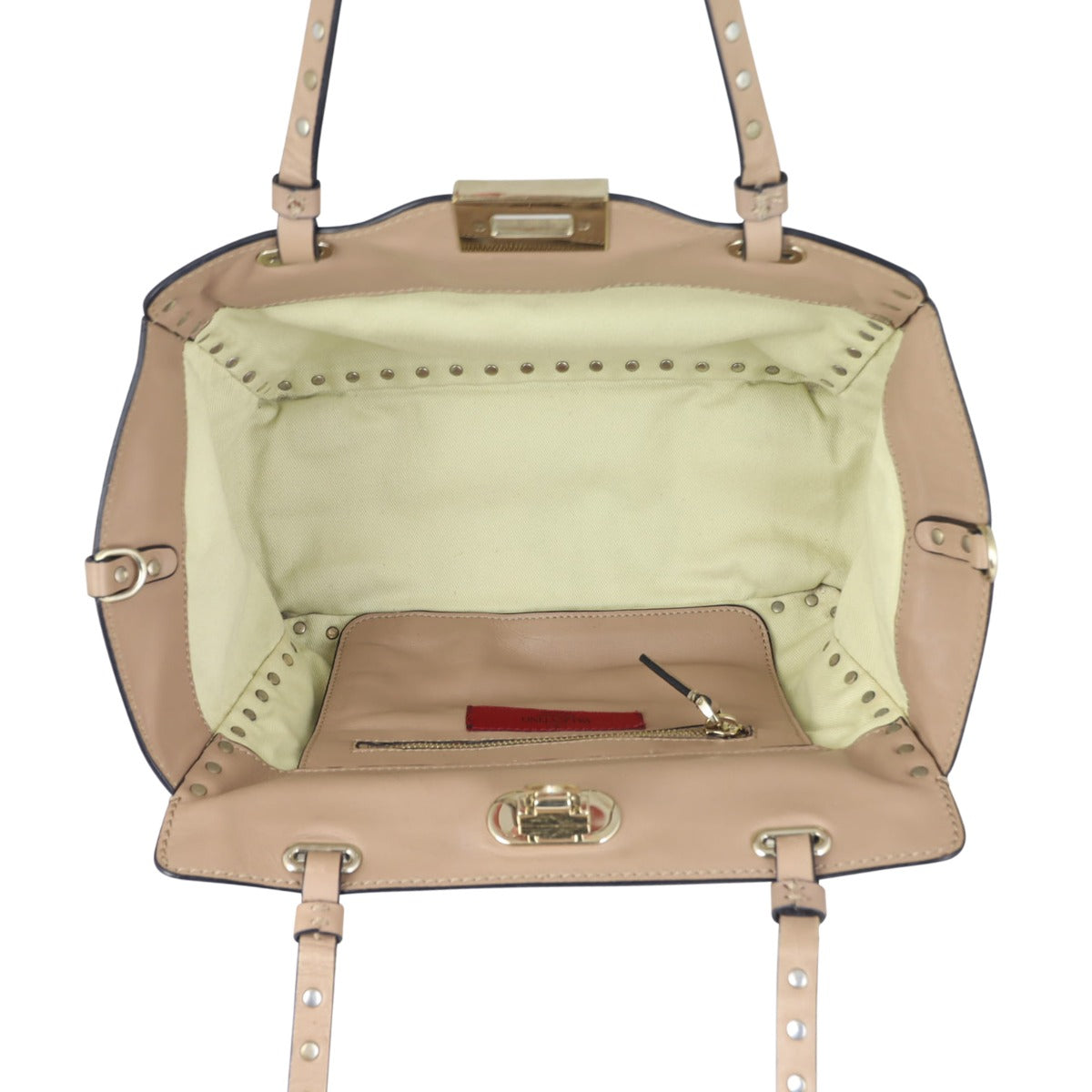 Valentino Rockstud Tote Small Whole interior

