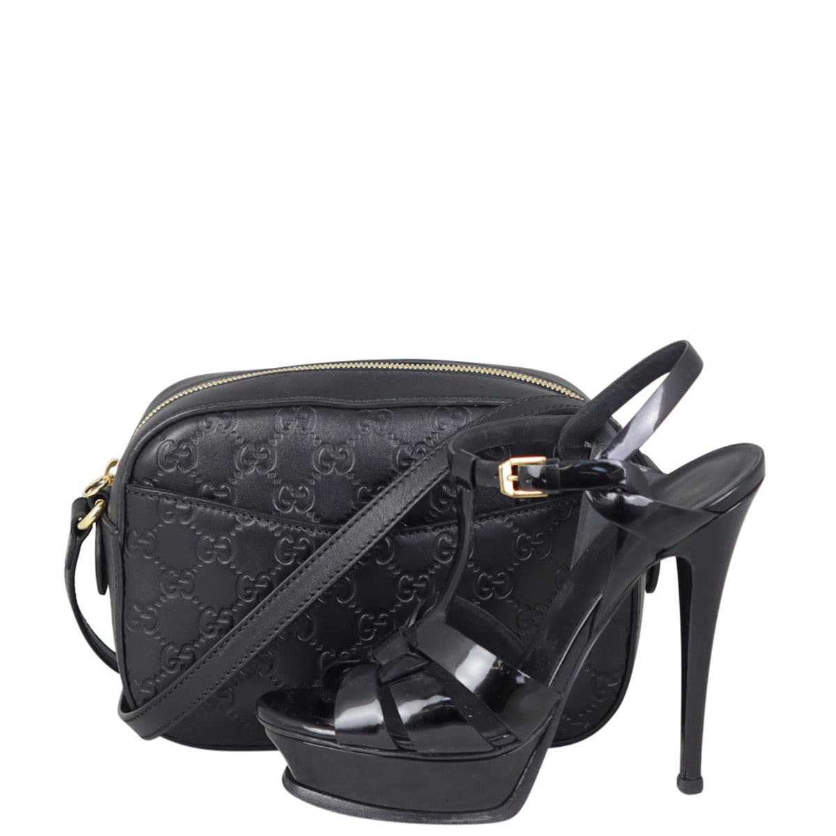 Gucci Guccissima Signature Camera Bag Shoe

