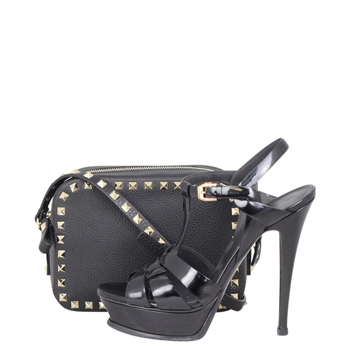 Valentino Rockstud Camera Bag Shoe
