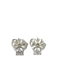 Tiffany & Co Solitaire Platinum Diamond Earrings