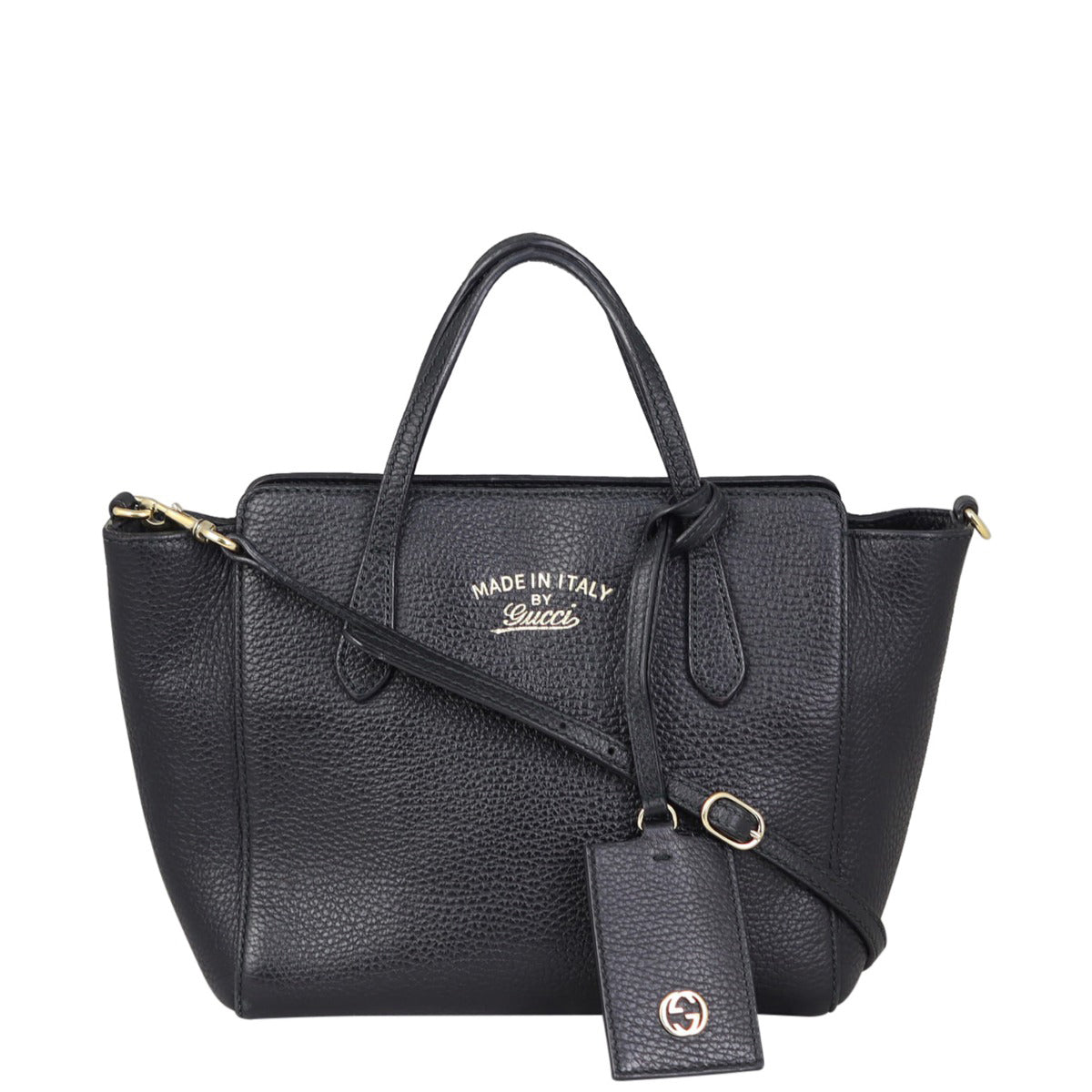 Gucci Swing Mini Leather Tote Front
