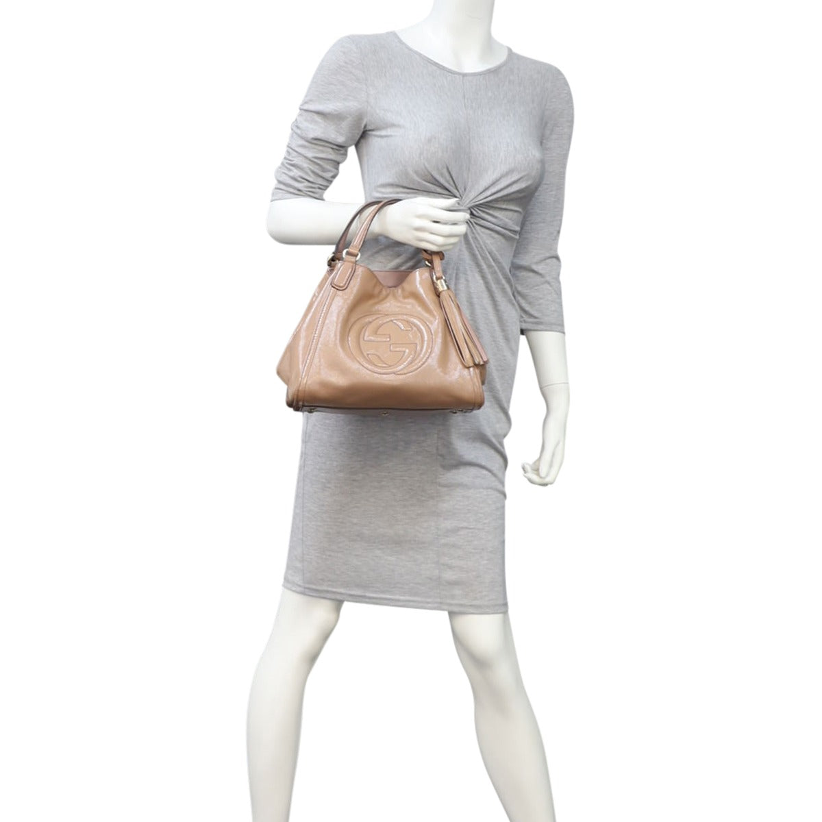 Gucci Soho Patent Small Tote Mannequin
