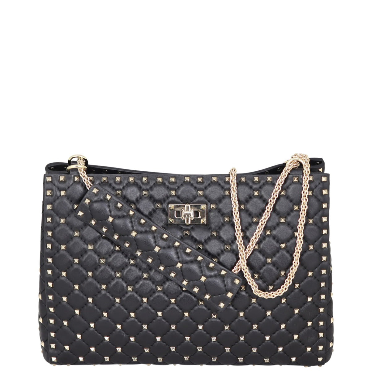 Valentino Rockstud Spike Tote Front
