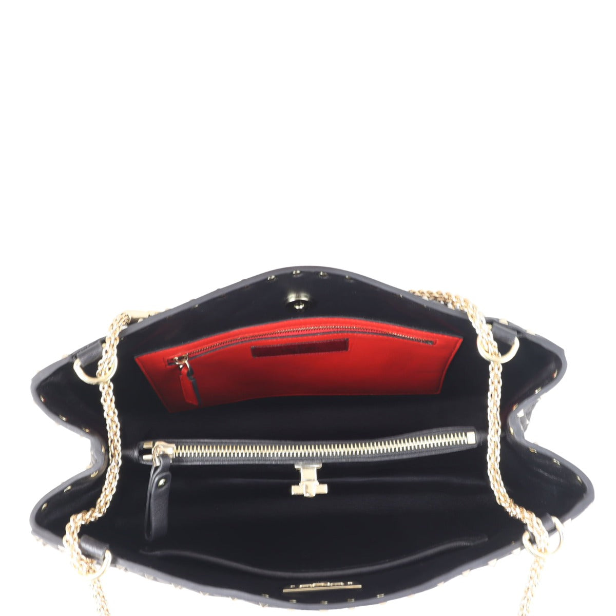 Valentino Rockstud Spike Tote Whole interior
