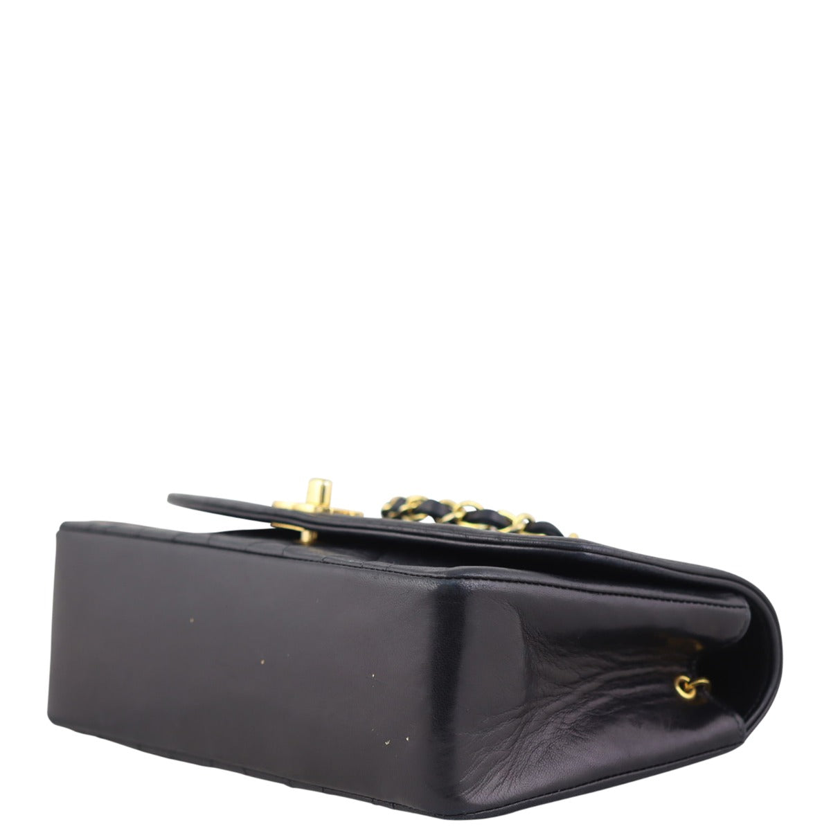 Chanel Vintage Quilted Diana Flap Bag Corner
