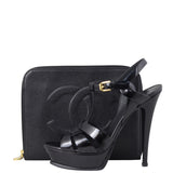 Chanel CC Timeless Zip Around Clutch Shoe
