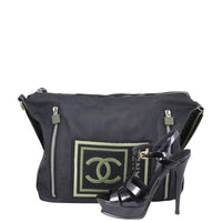 Chanel Nylon CC Logo Sportline Shoulder Bag Shoe


