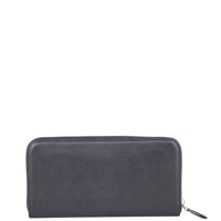 Prada Saffiano Zip Around Wallet Back
