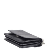 Prada Lucertola Lizard Chain Flap Bag Corner
