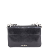 Prada Lucertola Lizard Chain Flap Bag Back
