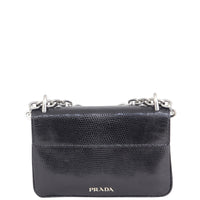 Prada Lucertola Lizard Chain Flap Bag Back
