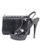 Prada Lucertola Lizard Chain Flap Bag Shoe
