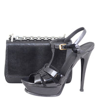 Prada Lucertola Lizard Chain Flap Bag Shoe

