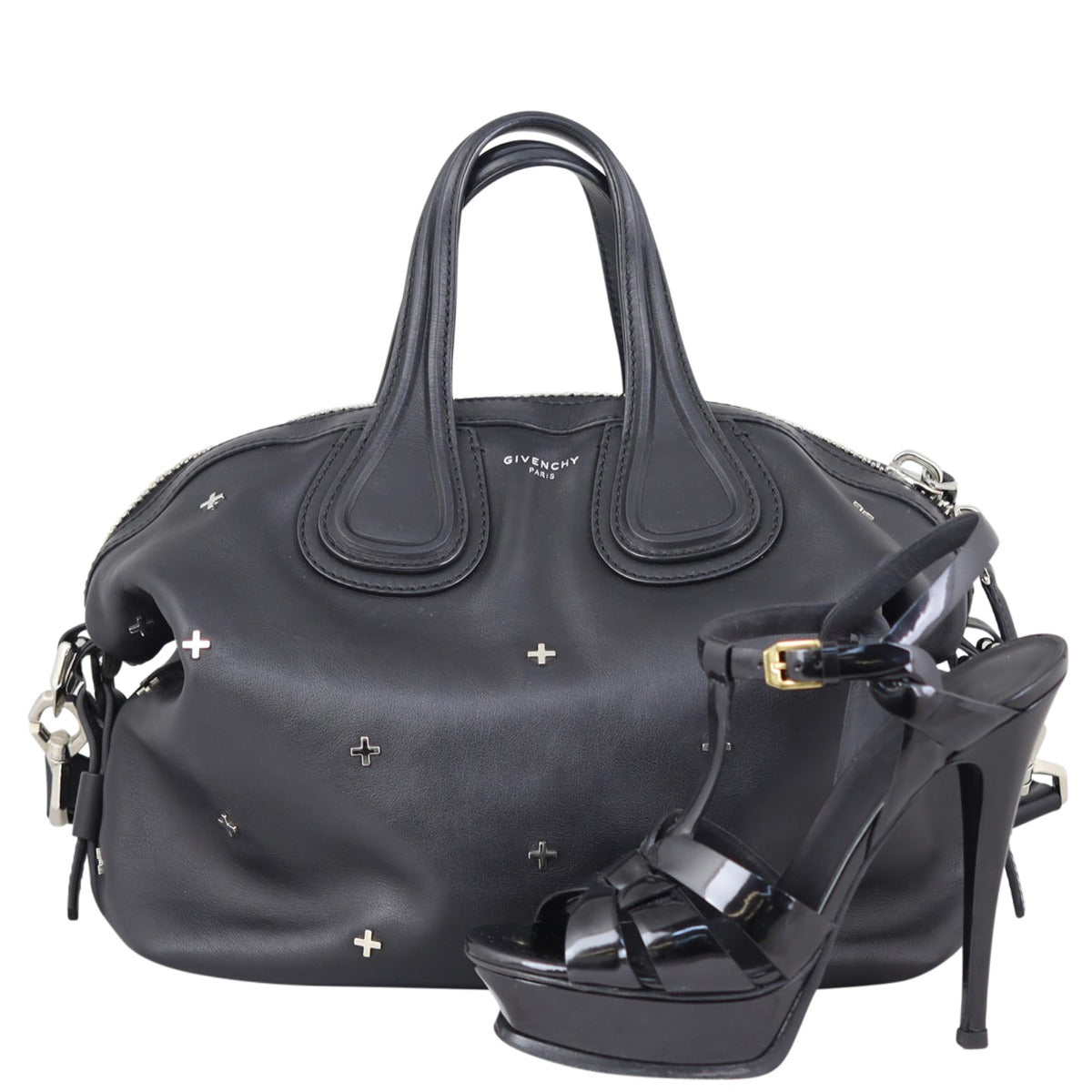 Givenchy Nightingale Small Cross Embellished Satchel Shoe
