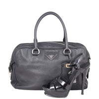 Prada Vitello Daino Bowler Shoe
