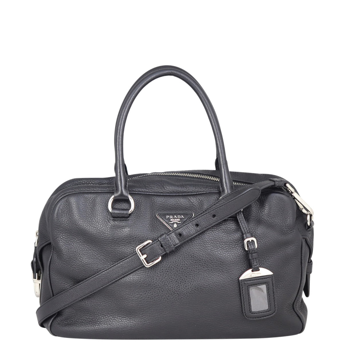 Prada Vitello Daino Bowler Front
