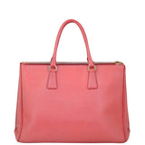Prada Saffiano Lux Galleria Double Zip Tote Large Back
