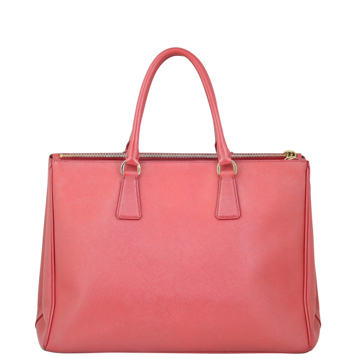 Prada Saffiano Lux Galleria Double Zip Tote Large Back
