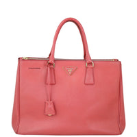 Prada Saffiano Lux Galleria Double Zip Tote Large Front

