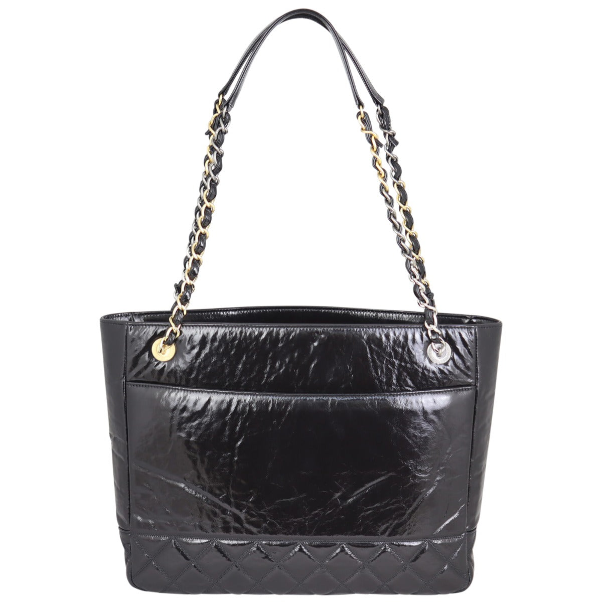 Chanel CC Calfskin Shopping Bag Back
