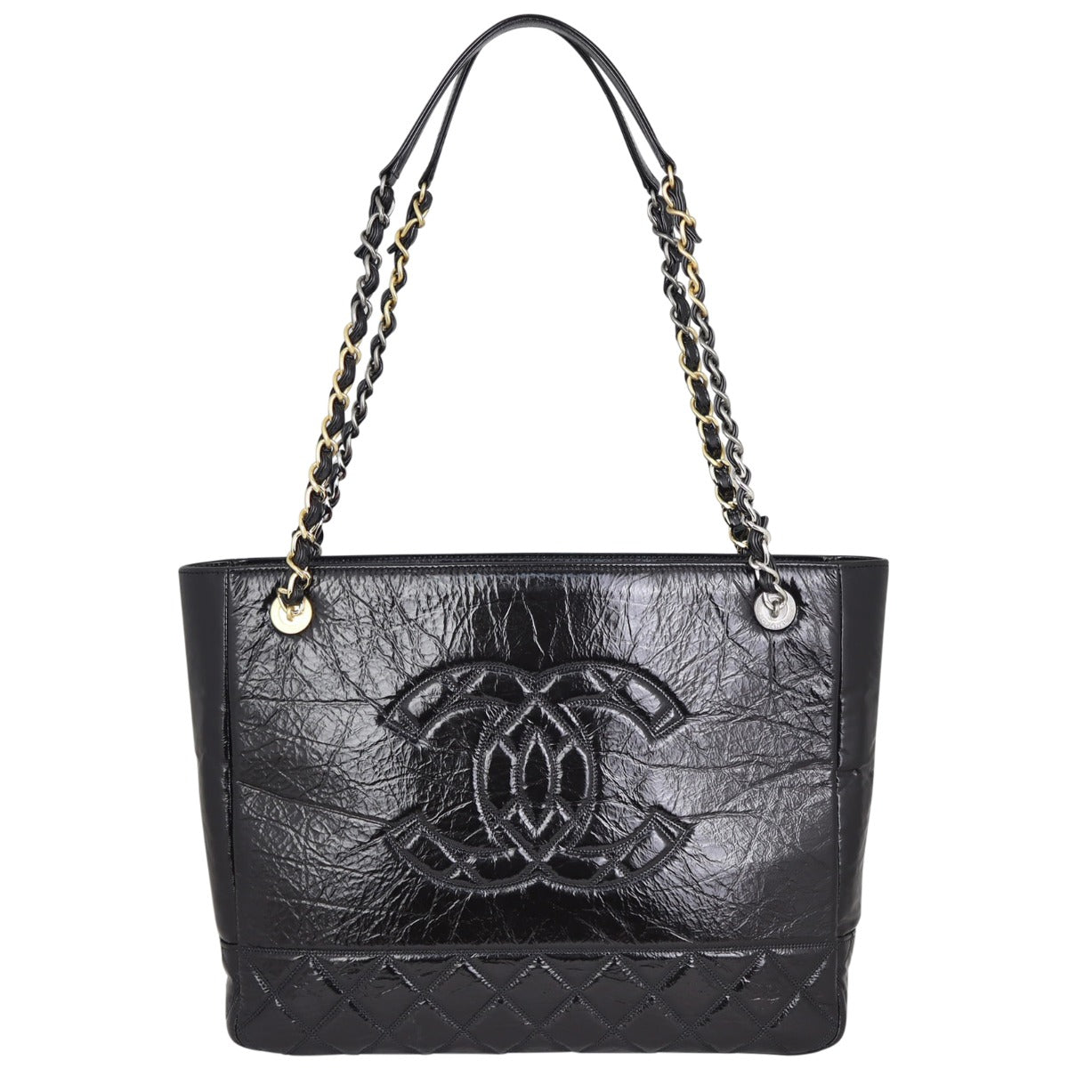 Chanel CC Calfskin Shopping Bag Front
