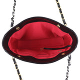 Chanel CC Calfskin Shopping Bag Whole interior
