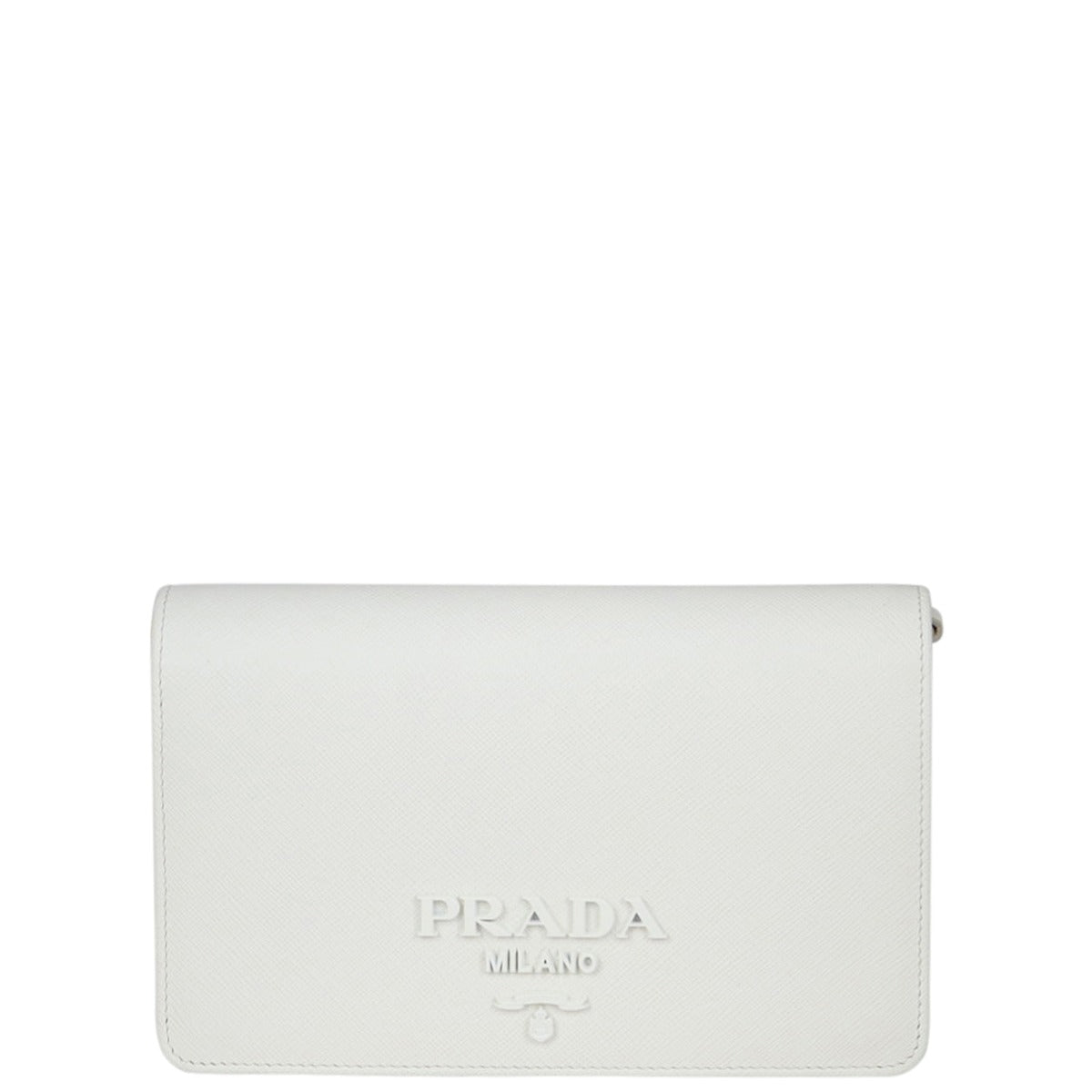 Prada Saffiano Mini Chain Bag Front
