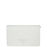 Prada Saffiano Mini Chain Bag Front
