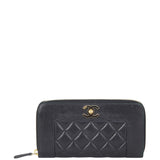 Chanel CC Zip Around Wallet Front
