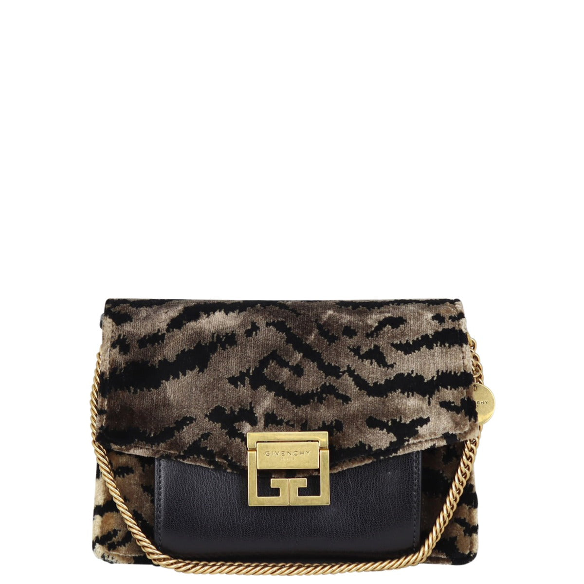Givenchy GV3 Small Velvet Crossbody Front

